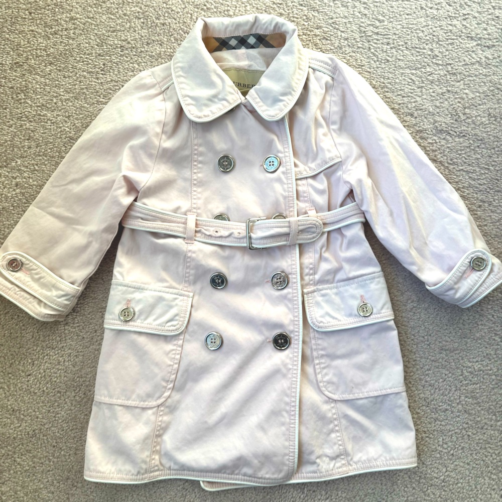 Girls Burberry Trench Coat Size 18M
